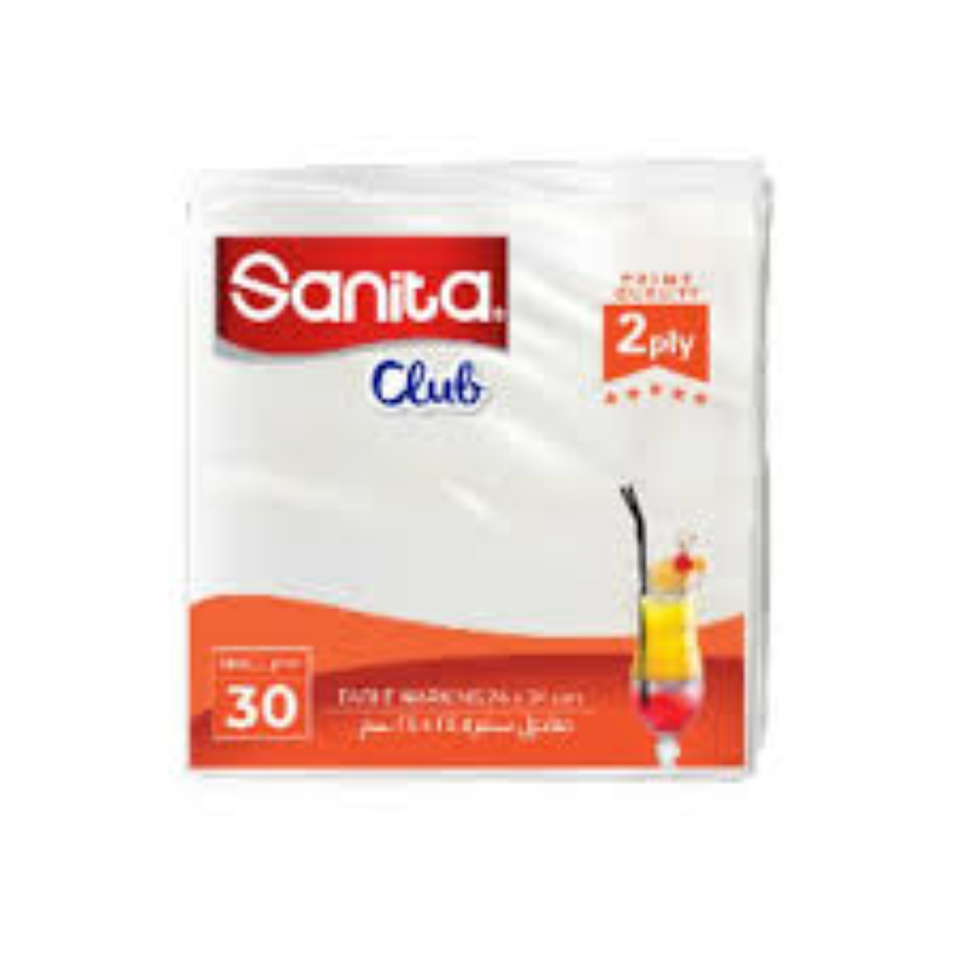 SANITA CLUB 100SHT PREMIUM SERVIETTES 18
